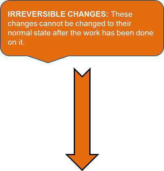 Science Class 6 Changes Around Us Irreversibles changes