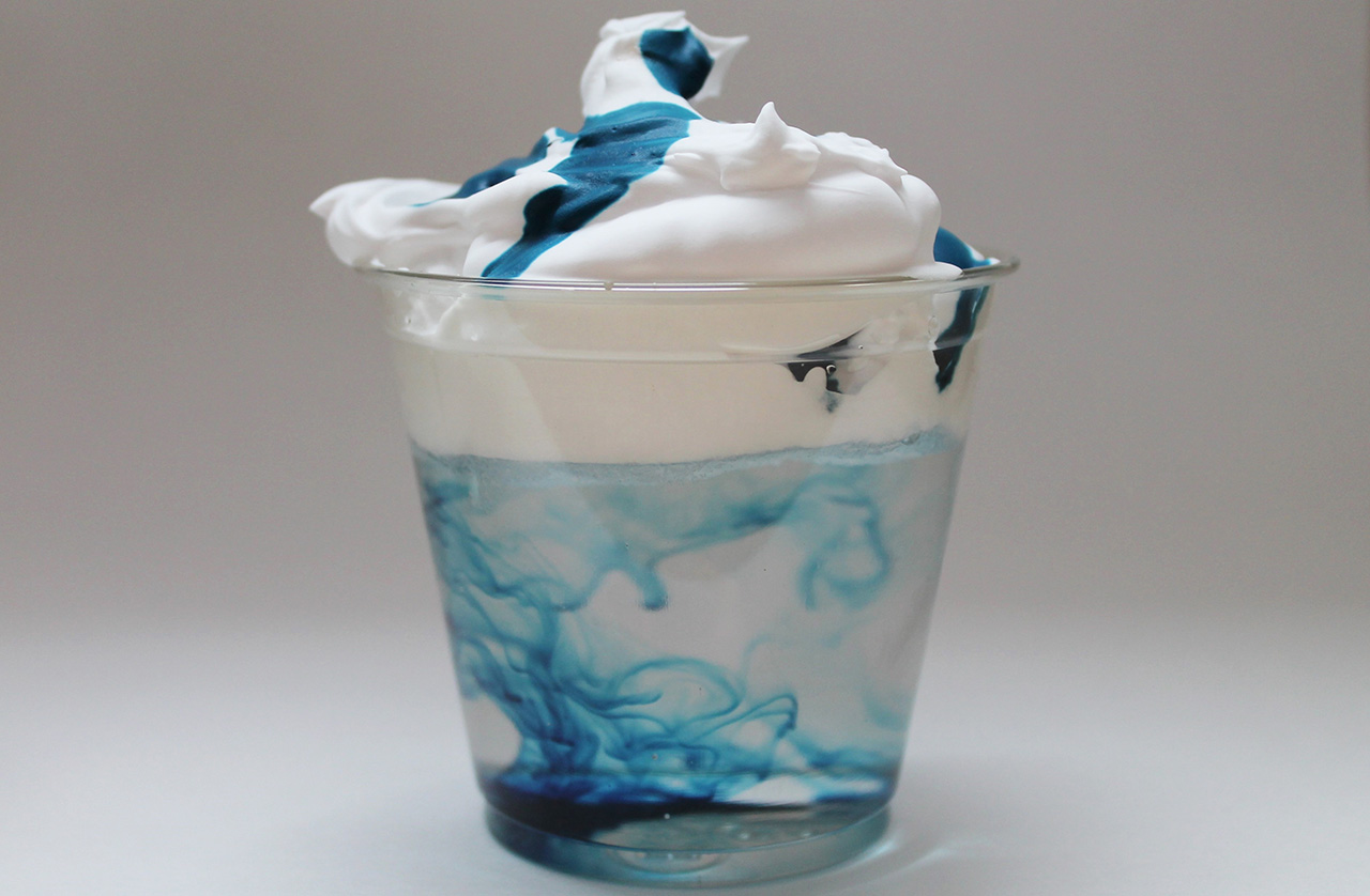 Use Shaving Cream, Water, And Food Colouring To Teach How Rain Clouds Form