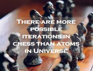 UberFacts on X: There are more possible iterations of a game of chess than  there are atoms in the known universe  / X